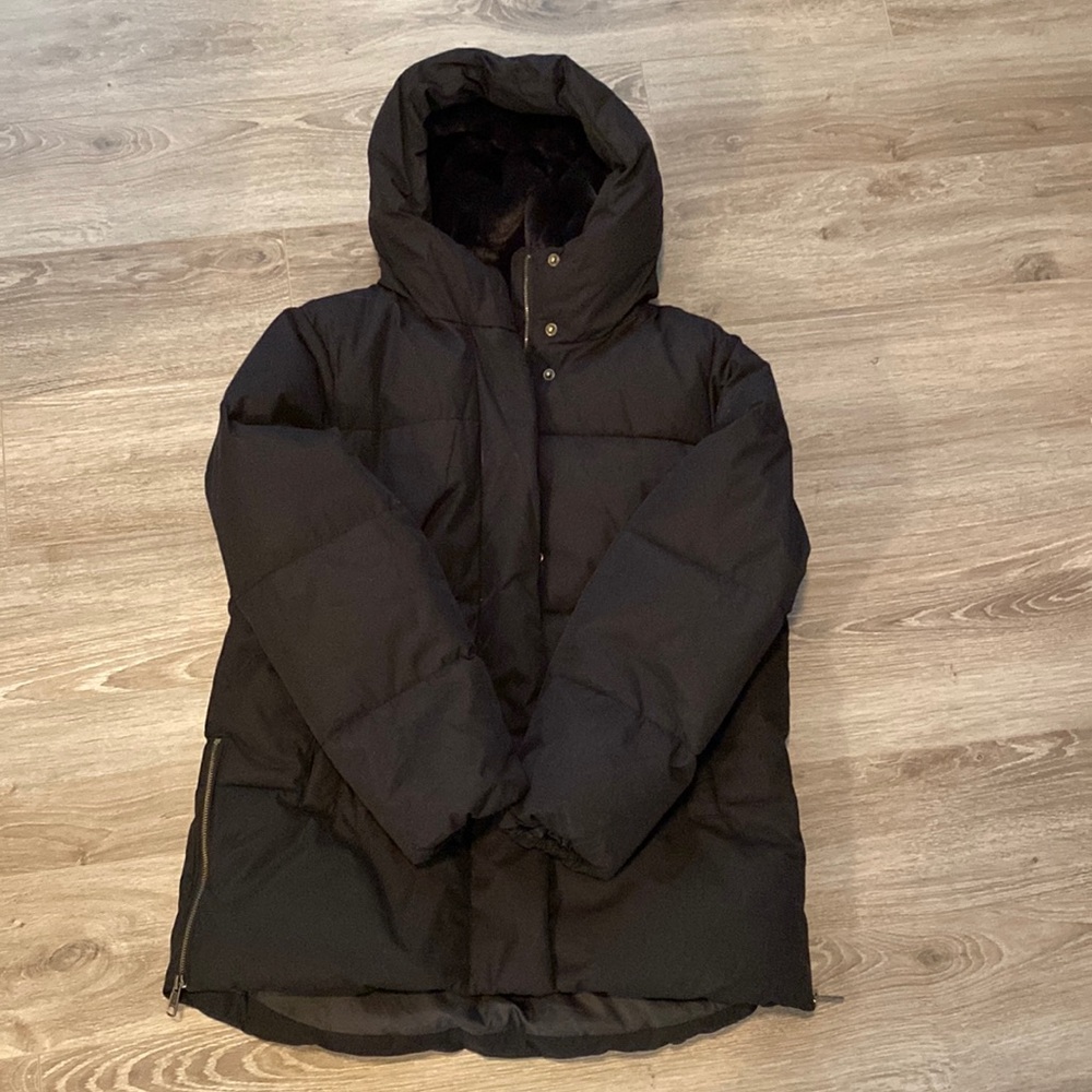 Women’s Faux-Fur Lined Hooded Puffer Coat